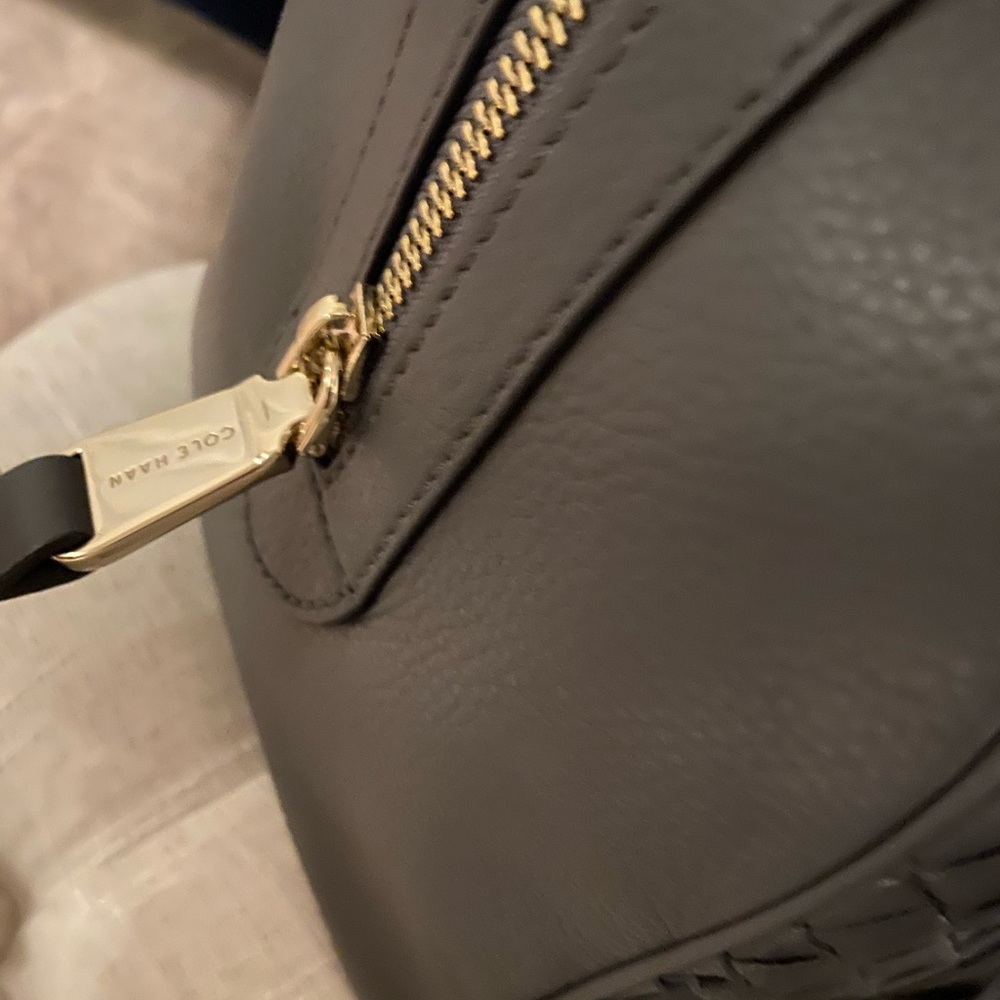 ✨SOLD!✨Cole Haan Genevieve NWT! Woven Leather Bag - Picture 7 of 14